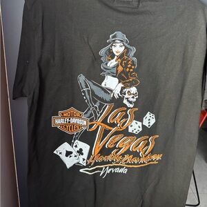 Harley-Davidson Black Graphic T-Shirt VEGAS